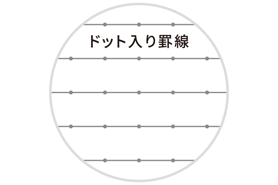 ドット入り罫線