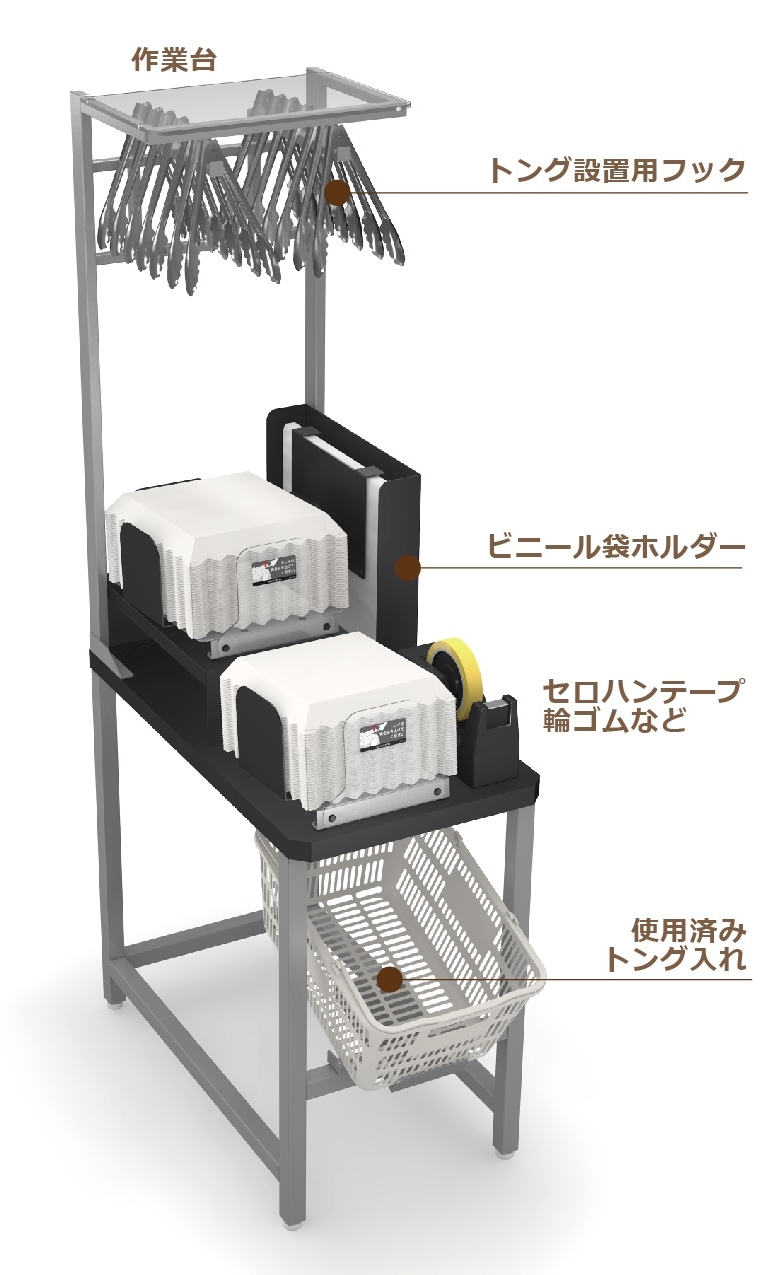 写真：「ベーカリーツールスタンド」製作イメージ （別製対応）