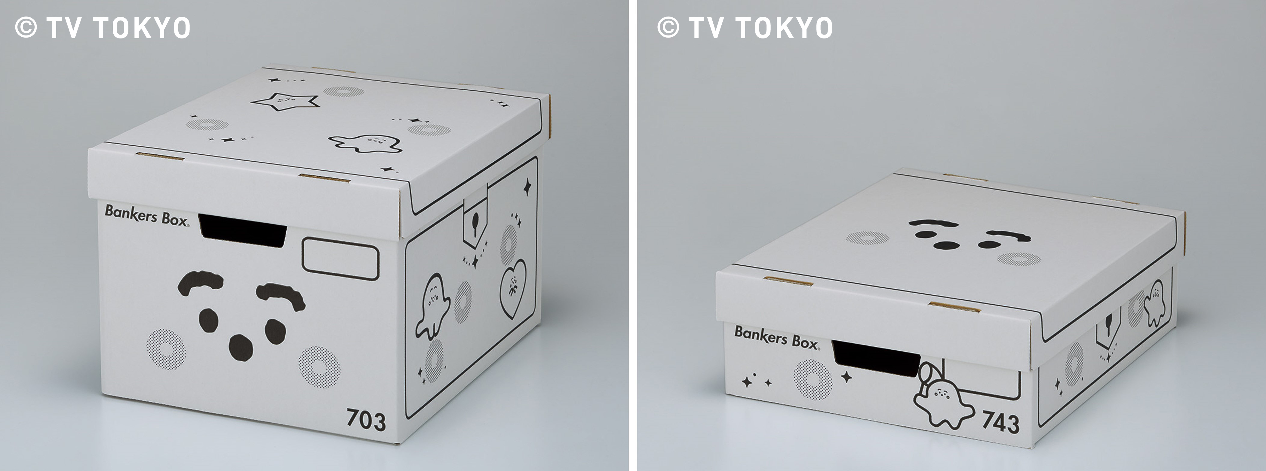 （左）703S/3個入り、（右）743S/2個入り 