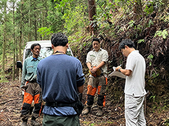An FSC certification audit in progress (photo taken during 2023 audit)