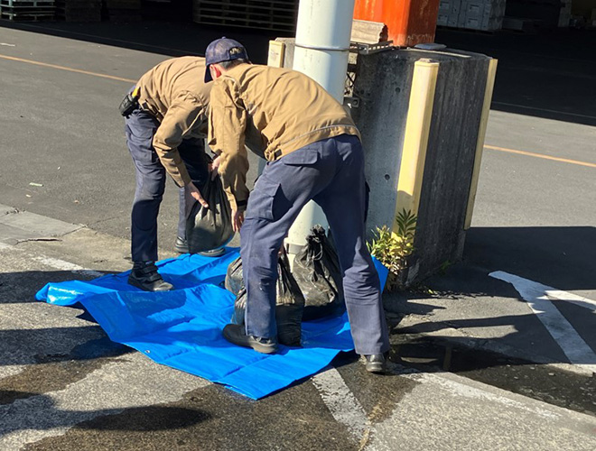Emergency drill(KOKUYO’s Shibayama Plant)