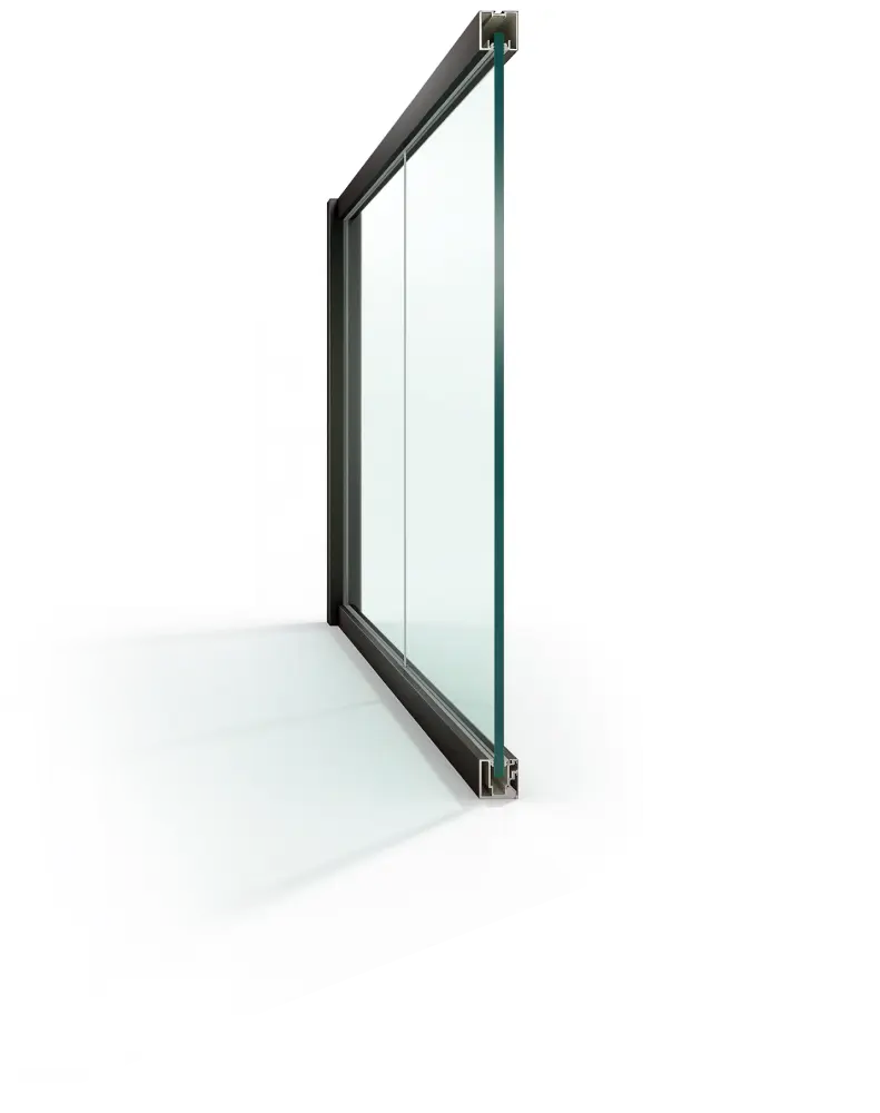 Single Glass Partition